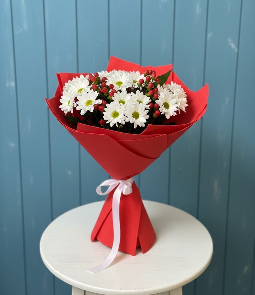 Букет цветов из: Хризантемы в Колпашево