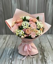 Букет цветов из:  Гвоздики, Розы и Хризантемы в Колпашево