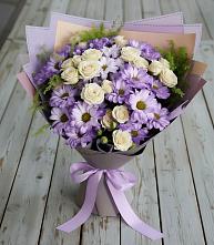 Букет цветов из:  Хризантемы и Розы #REPLACE_PRED# Колпашево