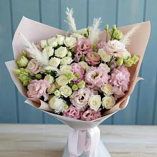 Букет цветов из:  Альстромерии и Розы в Колпашево