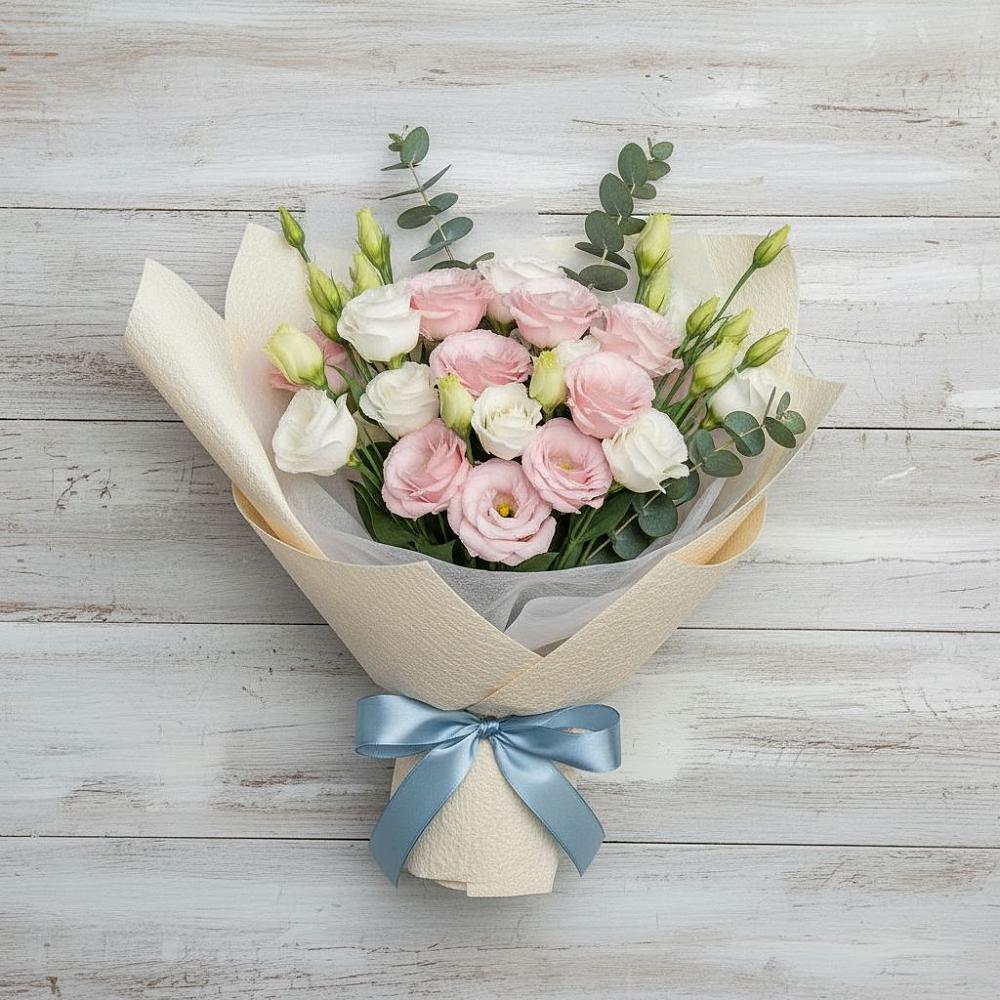 Букет цветов из: Лизиантусы в Колпашево